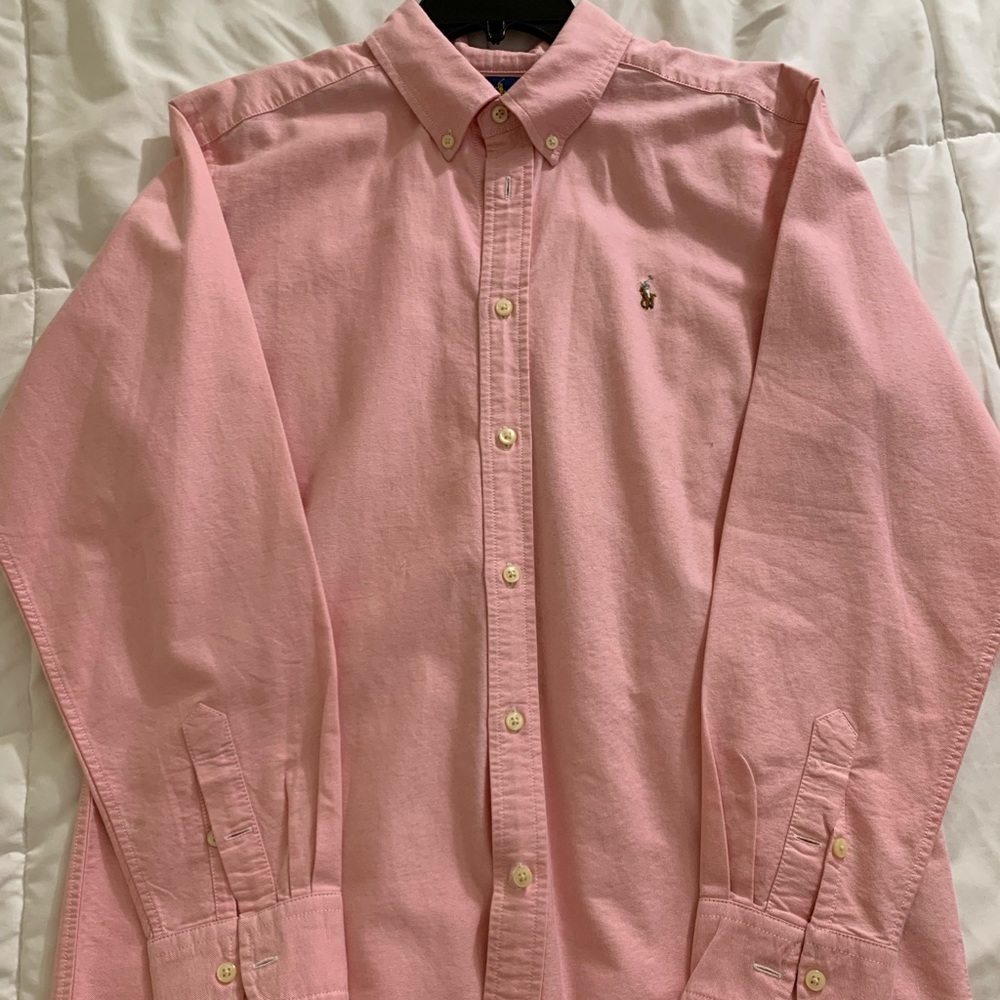 Polo Dress Shirt (pink)